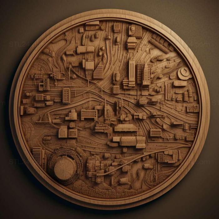 Patterns and decorations (SimCity 3000 1, PATTERN_2697) 3D models for cnc